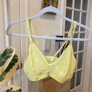 Lemon Yellow Women's Mesh Bralette